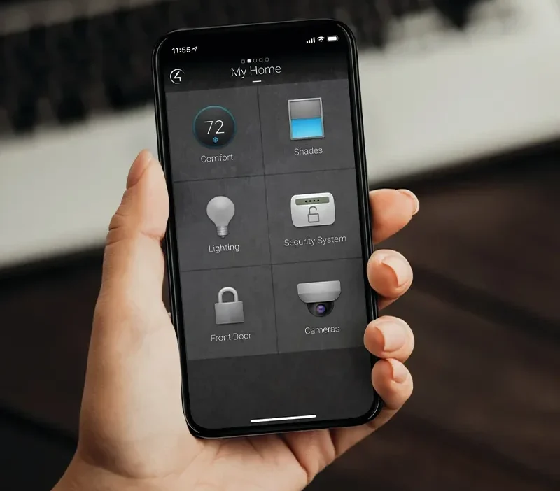 Lighting control app on phone